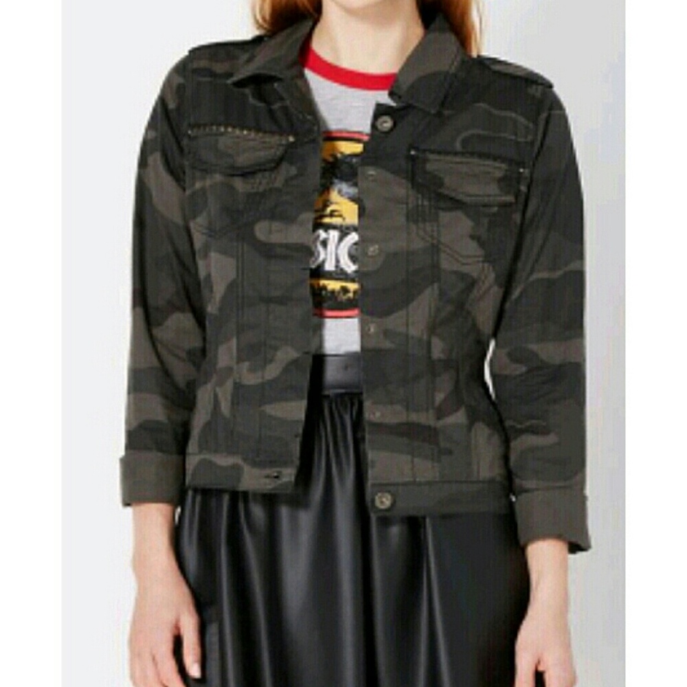 Ashley Gray & Black Camo Jacket
